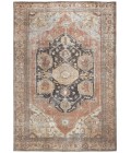 Percy Area Rug Feizy Percy Vintage Medallion Rug, Pink Clay/Charcoal Gray, 2ft x 3ft Accent Rug