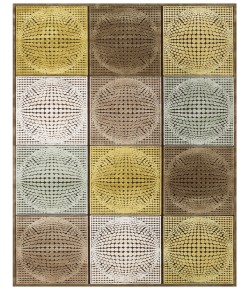 Feizy Saphir Mah 3103F DARK CHOCOLATE/ECRU Area Rug 2 ft. 6 in. X 8 ft. Runner