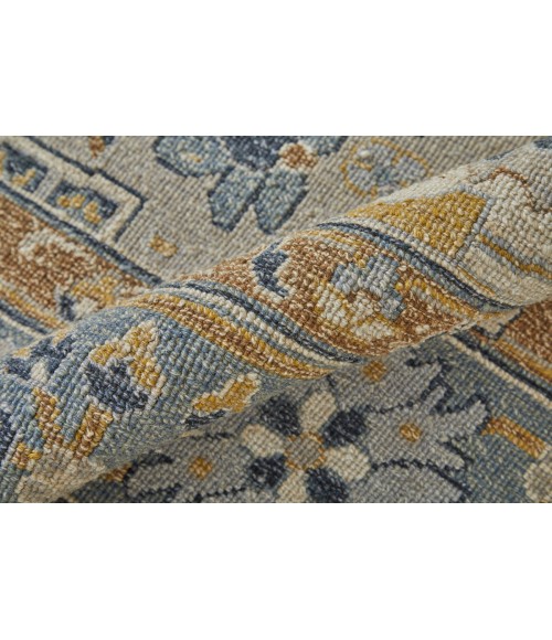 Feizy Corbitt Classic Oriental, Blue/Brown/Gray, 8' x 8' Round Rug