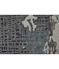 Feizy Zarah Bohemian & Eclectic Abstract, Ivory/Gray/Blue, 3'-6" x 5'-6" Accent Rug