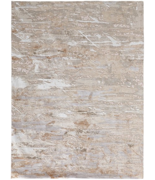 Feizy Laina Industrial Abstract, Tan/Ivory, 9'-8" x 12'-8" Area Rug