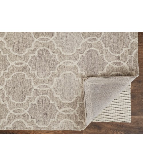 Feizy Belfort Cottage Trellis & Lattice, Gray/Ivory, 10' x 14' Area Rug