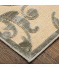 Feizy Saphir Zam Casual Floral & Botanical, Tan/Gray, 7'-6" x 10'-6" Area Rug