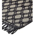 Phoenix Area Rug Feizy Phoenix Farmhouse Diamond, Black/Ivory, 7'-9" x 9'-9" Area Rug