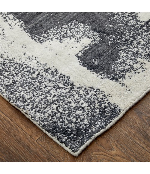 Feizy Coda Industrial Abstract, Black/White, 12' x 15' Area Rug