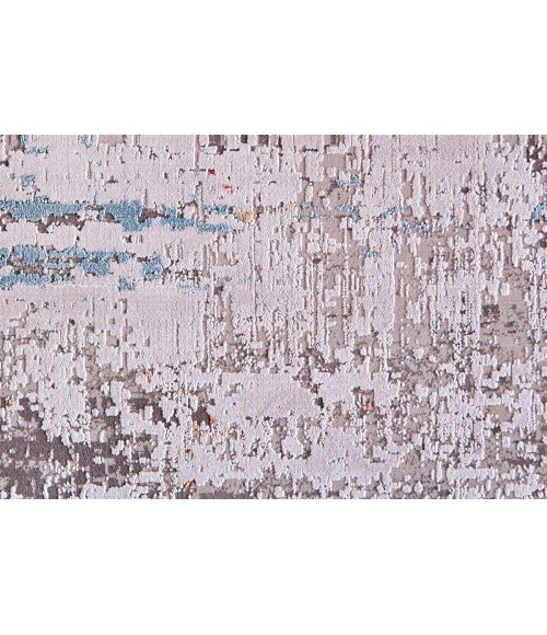 Cadiz Area Rug Feizy Cadiz Industrial Abstract, Gray/Red/Blue, 12' x 18' Area Rug