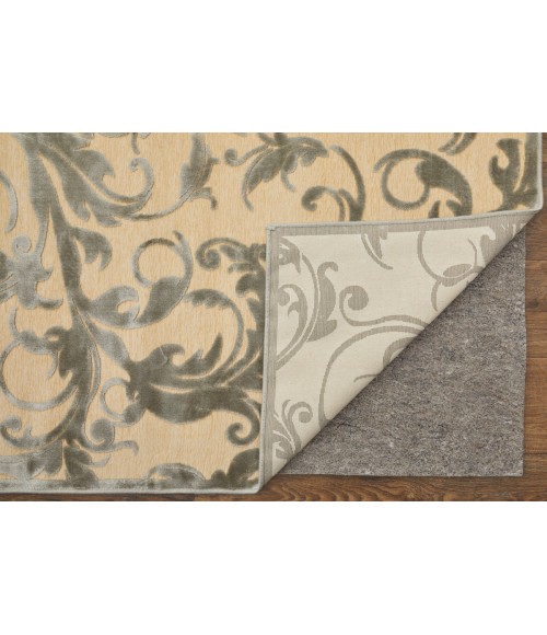Feizy Saphir Zam Casual Floral & Botanical, Tan/Gray, 7'-6" x 10'-6" Area Rug