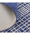 Feizy Maddox Modern Tufted Architectural Area Rug, Navy Blue, 5ft x 8ft