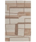 Pollock Area Rug Feizy Pollock Casual Geometric, Ivory/Brown/Tan, 3'-6" x 5'-6" Accent Rug