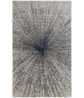 Feizy Micah Mid-Century Modern Abstract, Ivory/Gray/Blue, 8' x 10' Area Rug