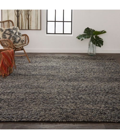 Feizy Berkeley Casual Abstract, Gray/Taupe/Black, 9'-6" x 13'-6" Area Rug