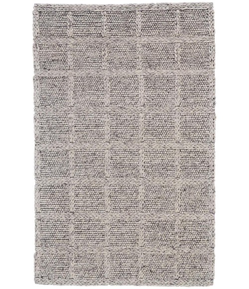 Feizy Berkeley Casual Solid, Ivory/Gray/Black, 9'-6" x 13'-6" Area Rug