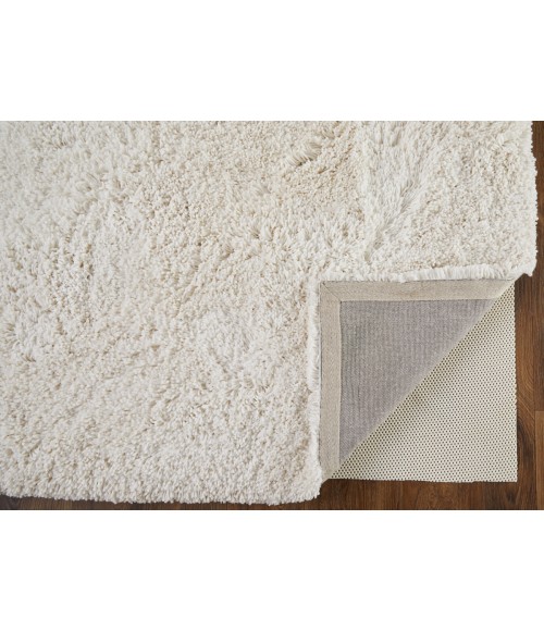 Feizy Stoneleigh Luxury & Glam Solid, Ivory/White, 9' x 12' Area Rug