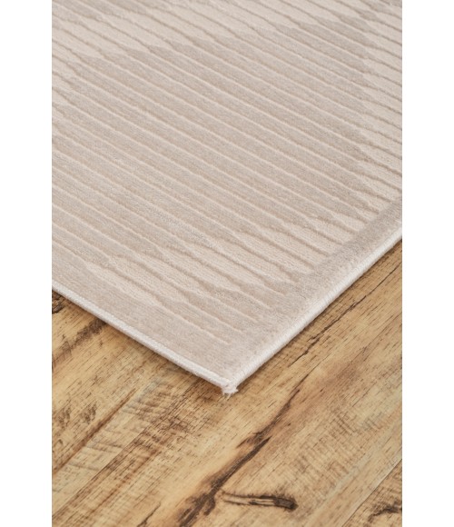 Prasad Area Rug Feizy Prasad Global Geometric, Ivory/Tan, 8' x 11' Area Rug