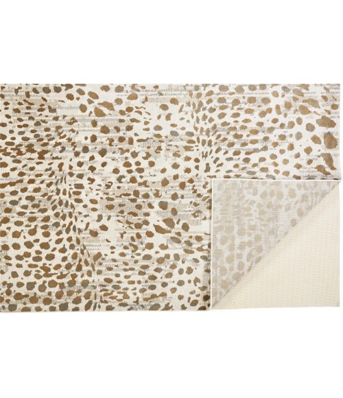 Waldor Area Rug Feizy Waldor Casual Animal Print, Brown/Ivory/Tan, 6'-7" x 9'-6" Area Rug