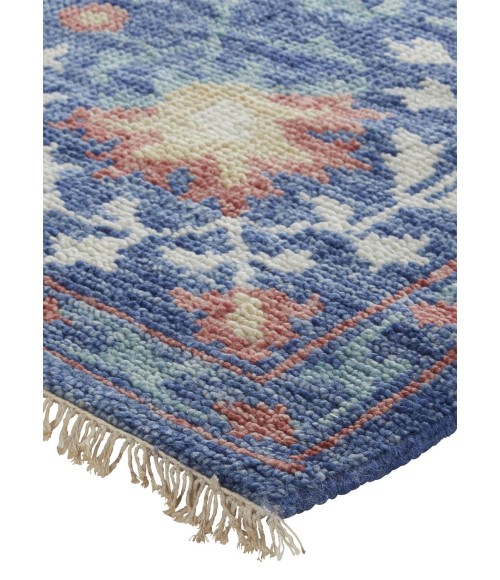 Beall Area Rug Feizy Beall Luxury Wool Rug, Ornamental Floral, Blue, 5ft-6in x 8ft-6in Area Rug