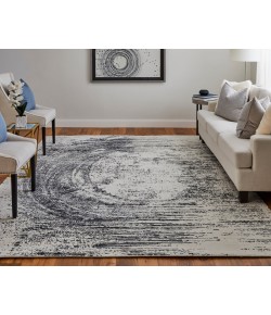 Feizy Coda 8928F BLACK/WHITE Area Rug 9 ft. X 12 ft. Rectangle