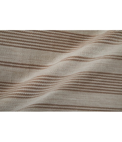 Feizy Duprine Casual Stripes, Black/White/Ivory, 10' x 14' Area Rug