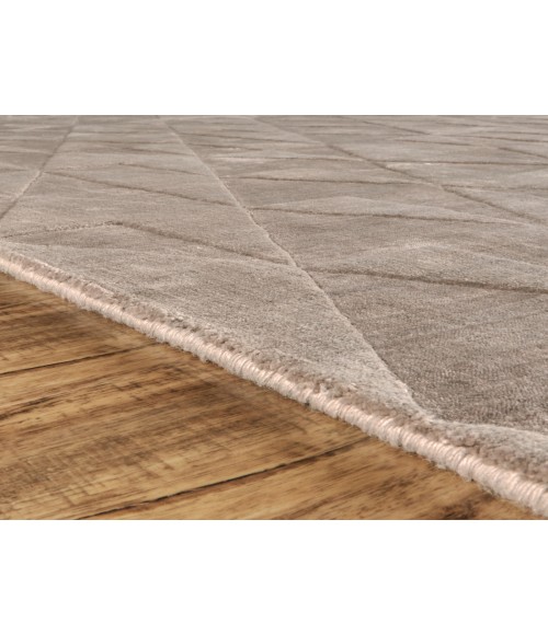 Gramercy Area Rug Feizy Gramercy Global Geometric, Taupe, 2'-6" x 8' Runner