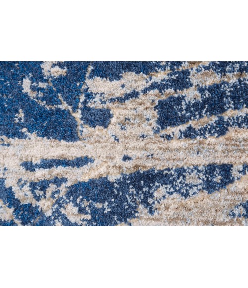 Milton Area Rug Feizy Milton Casual Abstract, Blue/Black/Gray, 10'-2" x 13'-9" Area Rug