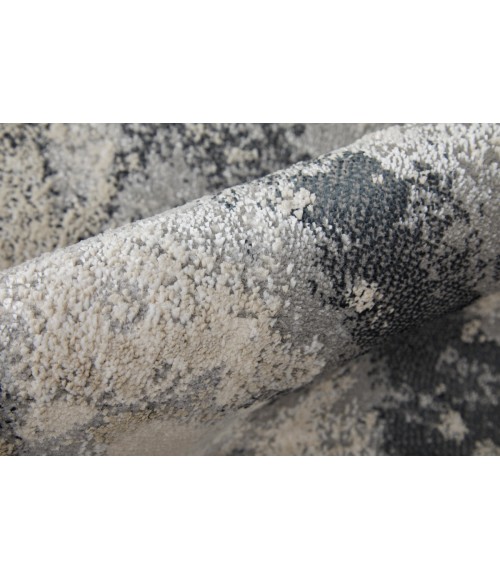 Feizy Astra Industrial Abstract, Gray/Ivory, 8' x 10' Area Rug