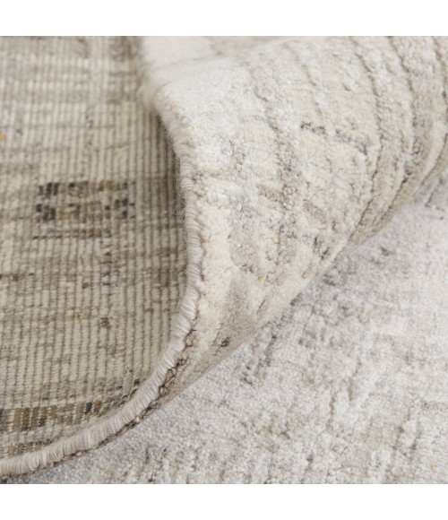 Eastfield Area Rug Feizy Eastfield Casual Abstract, Gray/Ivory, 2'-6" x 10' Runner