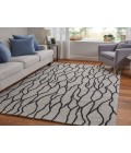 Feizy Enzo BLACK/TAUPE 7428734F 8 ft. X 10 ft. Rectangle Rug