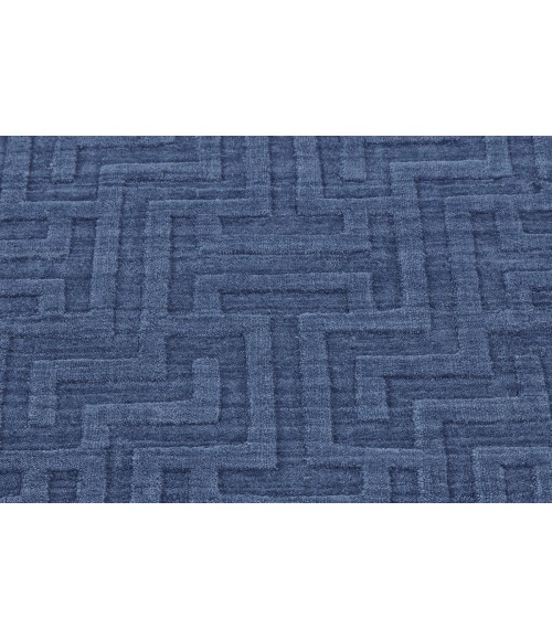 Gramercy Area Rug Feizy Gramercy Industrial Geometric, Blue, 5'-6" x 8'-6" Area Rug