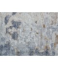 Laina Area Rug Feizy Laina Industrial Abstract, Ivory/Gray/Blue, 3' x 10' Runner