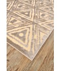 Saphir Zam Area Rug Feizy Saphir Zam Casual Geometric, Tan/Brown/Taupe, 9'-8" x 12'-7" Area Rug