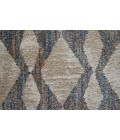 Feizy Mynka Bohemian & Eclectic Diamond, Tan/Ivory/Blue, 2'-6" x 8' Runner