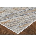 Laina Area Rug Feizy Laina Casual Abstract, Tan/Ivory/Gray, 3' x 10' Runner