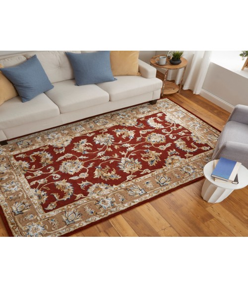 Feizy Prescott RUST/BEIGE PCT8937F 8 ft. X 10 ft. Rectangle Rug