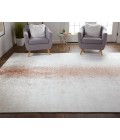Feizy Grier Industrial Gradient & Ombre, Ivory/Orange/Gray, 8' x 10' Area Rug