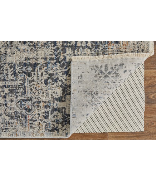 Kaia Area Rug Feizy Kaia Casual Distressed, Ivory/Gray/Taupe, 2'-6" x 10' Runner
