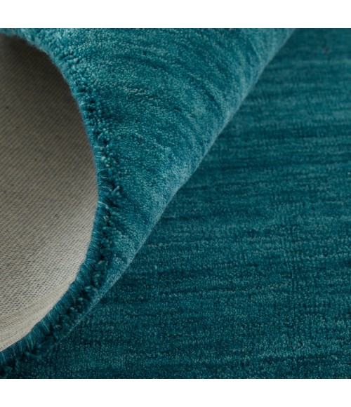 Feizy Luna Casual Solid, Blue/Green, 9'-6" x 13'-6" Area Rug