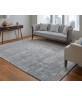 Feizy Eastfield Casual Abstract, Gray, 8' x 10' Area Rug
