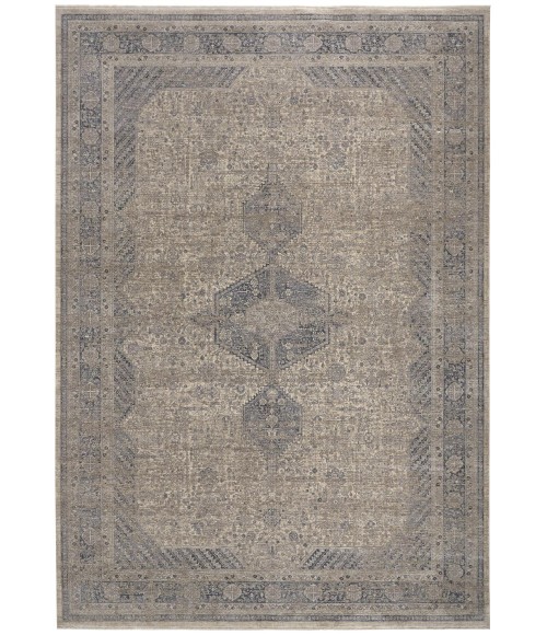 Marquette Area Rug Feizy Marquette Rustic Persian Farmhouse Rug, Warm Gray/Blue, 2ft - 8in x 10ft, Runner