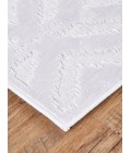 Feizy Saphir Mira WHITE/WHITE 6803490F 7 ft. 6 in. X 7 ft. 6 in. Round Rug