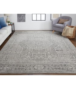 Feizy Macklaine 39FRF BEIGE/GRAY Area Rug 8 ft. X 11 ft. Rectangle