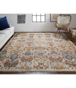 Feizy Leylan 0563F IVORY/MULTI Area Rug 7 ft. 9 in. X 9 ft. 9 in. Rectangle