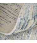 Feizy Brighton Casual Abstract, Ivory/Blue/Silver, 2' x 3' Accent Rug