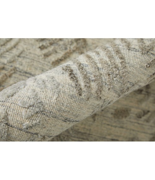 Elias Area Rug Feizy Elias Casual Abstract, Gray/Taupe, 12' x 15' Area Rug