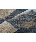 Feizy Mynka Bohemian & Eclectic Diamond, Ivory/Gray/Blue, 2' x 3' Accent Rug