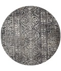 Feizy Kano Casual Distressed, Gray/Ivory/Taupe, 8'-9" x 8'-9" Round Rug