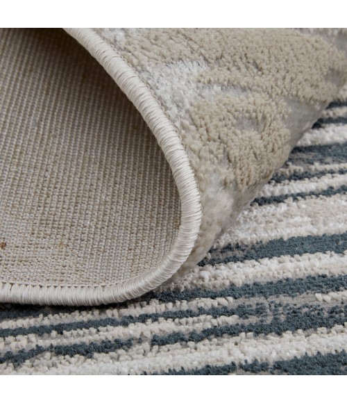 Micah Area Rug Feizy Micah Scandinavian Diamond, Black/Silver/Taupe, 6'-7" x 9'-6" Area Rug