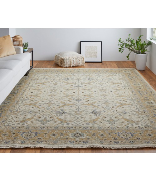Feizy Corbitt Classic Oriental, Ivory/Gold, 2'-6" x 12' Runner