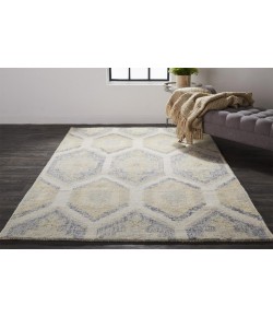 Feizy Arazad 8511F GRAY/YELLOW Area Rug 8 ft. X 8 ft. Round