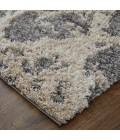 Feizy Mynka Casual Abstract, Gray/Ivory, 5' x 8' Area Rug
