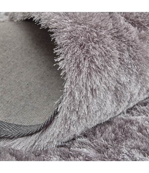 Feizy Indochine Luxury & Glam Solid, Purple, 8' x 8' Round Rug